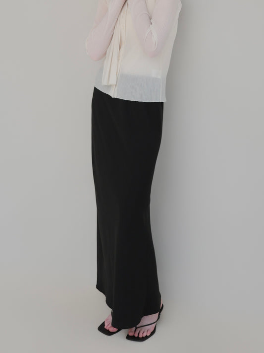 Inès | Soft banding maxi skirt