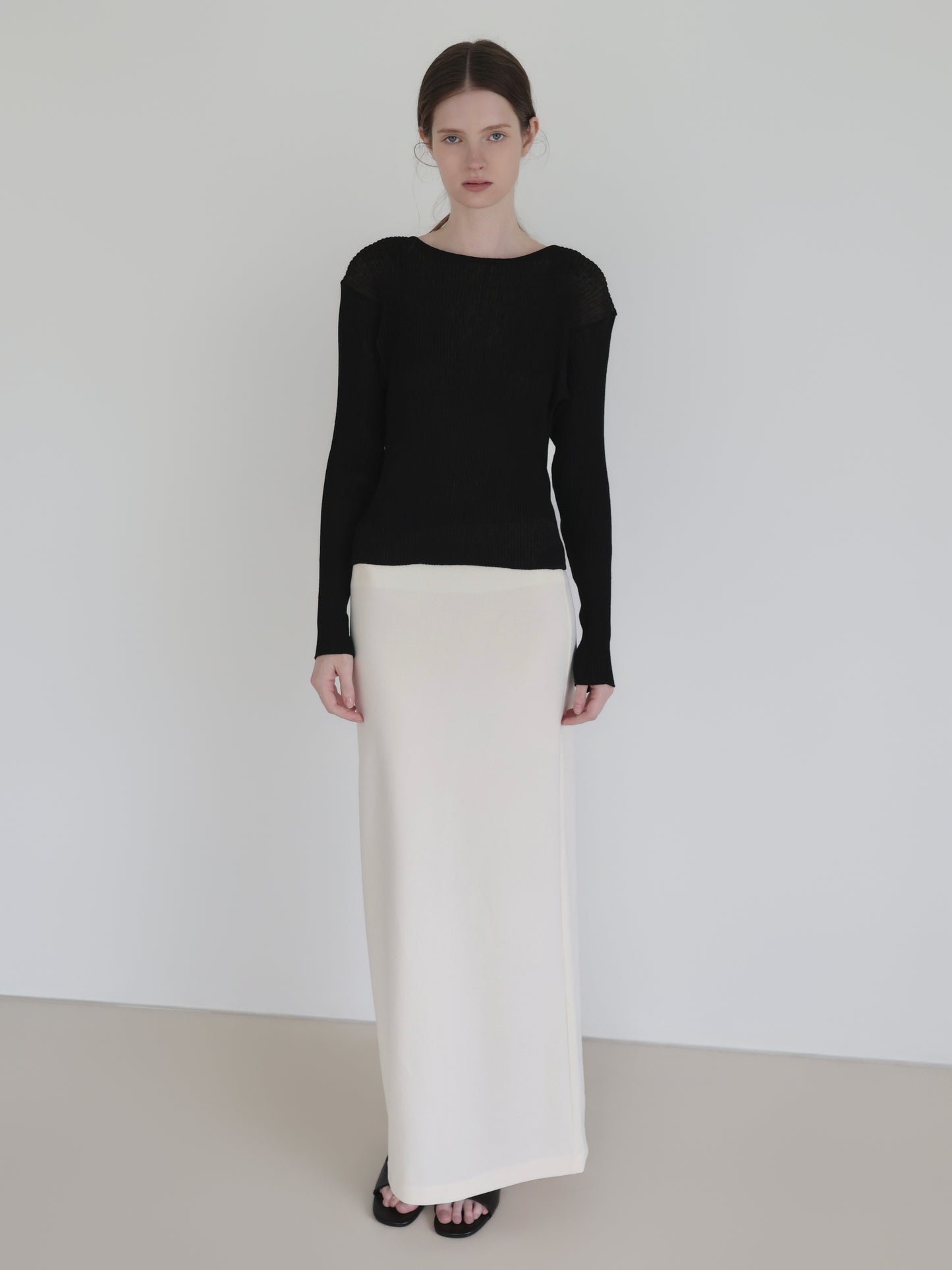 Léa | Long sleeve rib knit