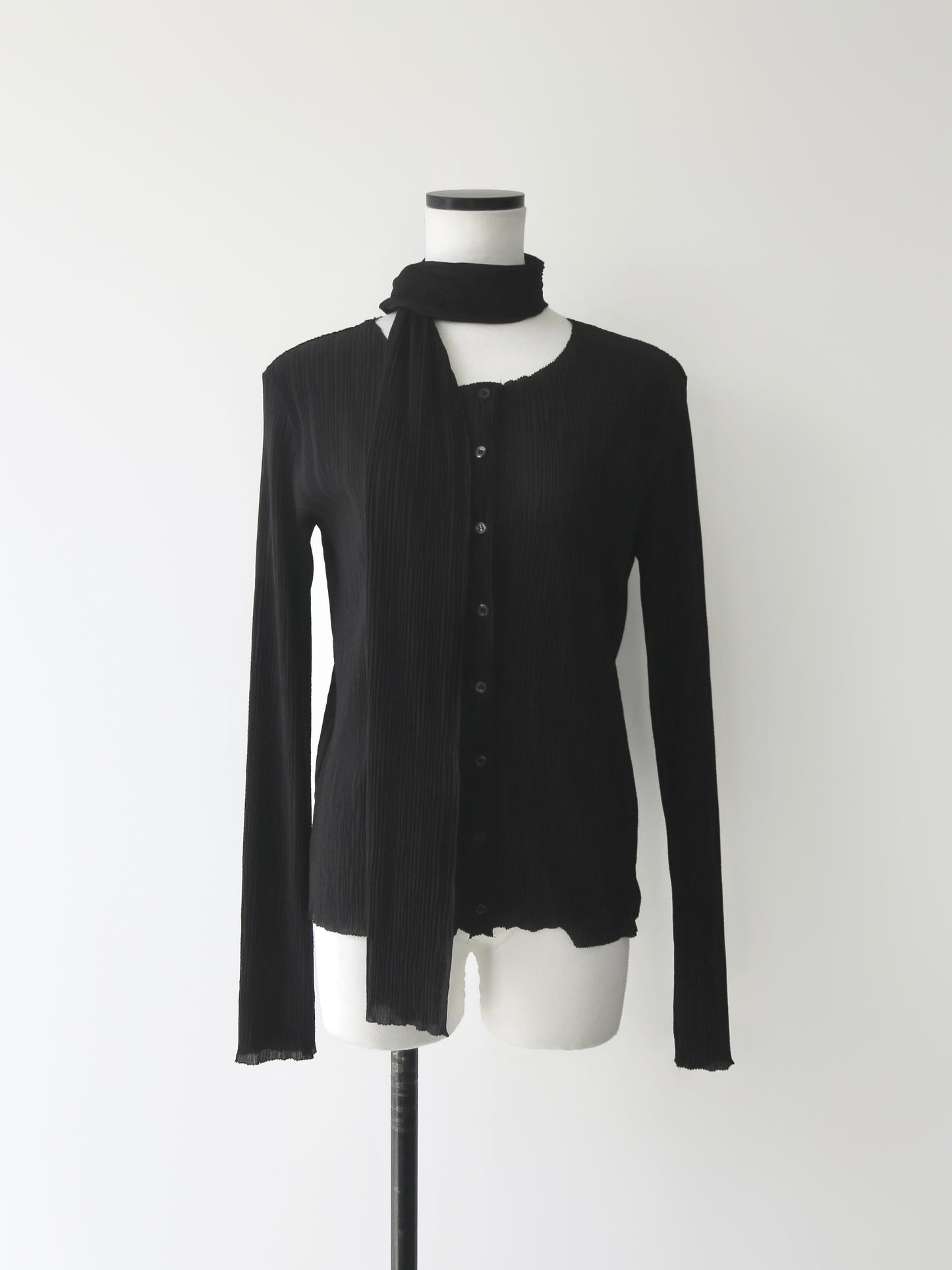 Seine | Pleats tie cardigan