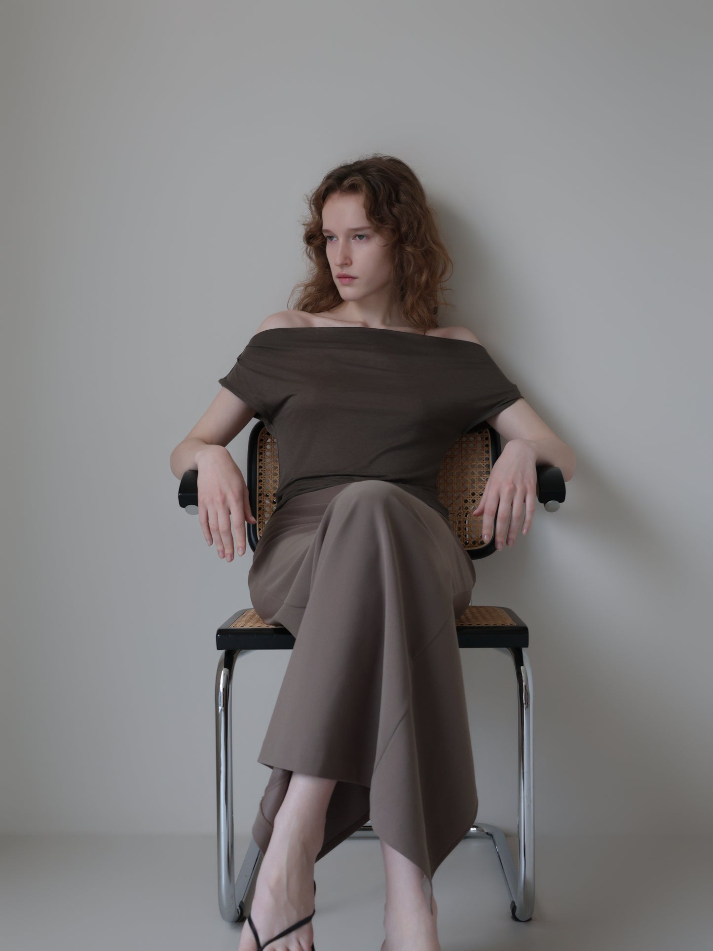Romy | Drape off shoulder top