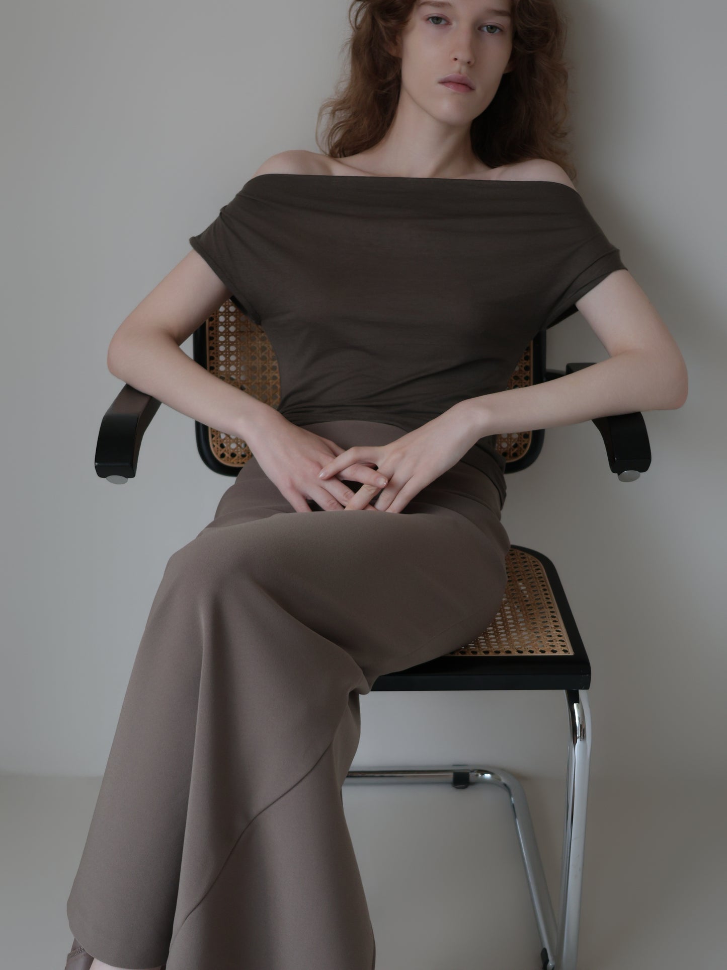 Romy | Drape off shoulder top