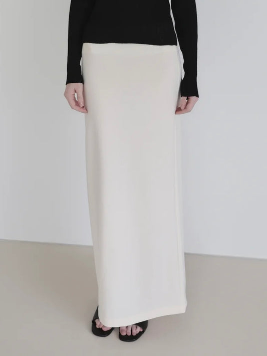 Inès | Soft banding maxi skirt