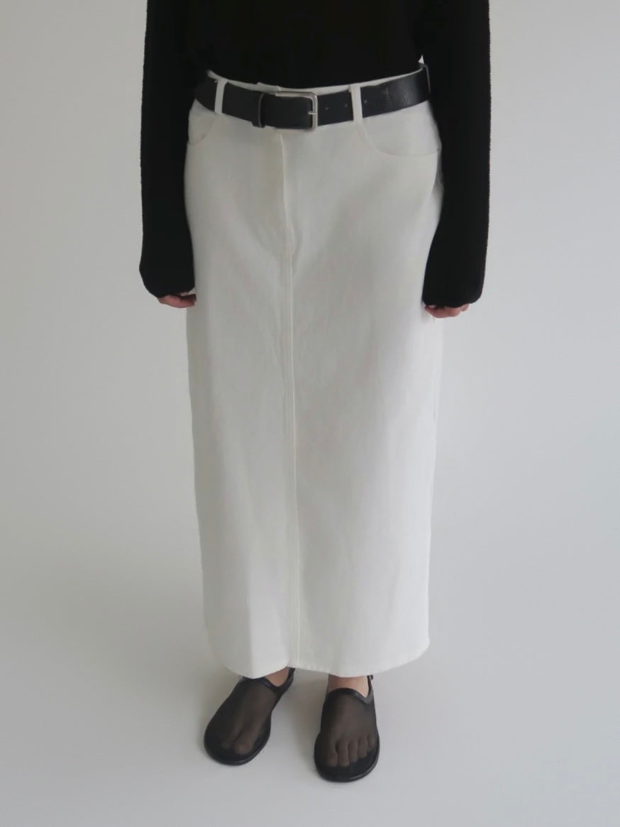 Ève | Twill long skirt