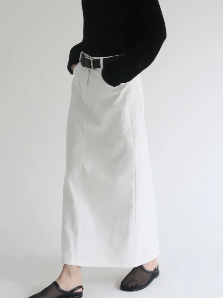 Ève | Twill long skirt