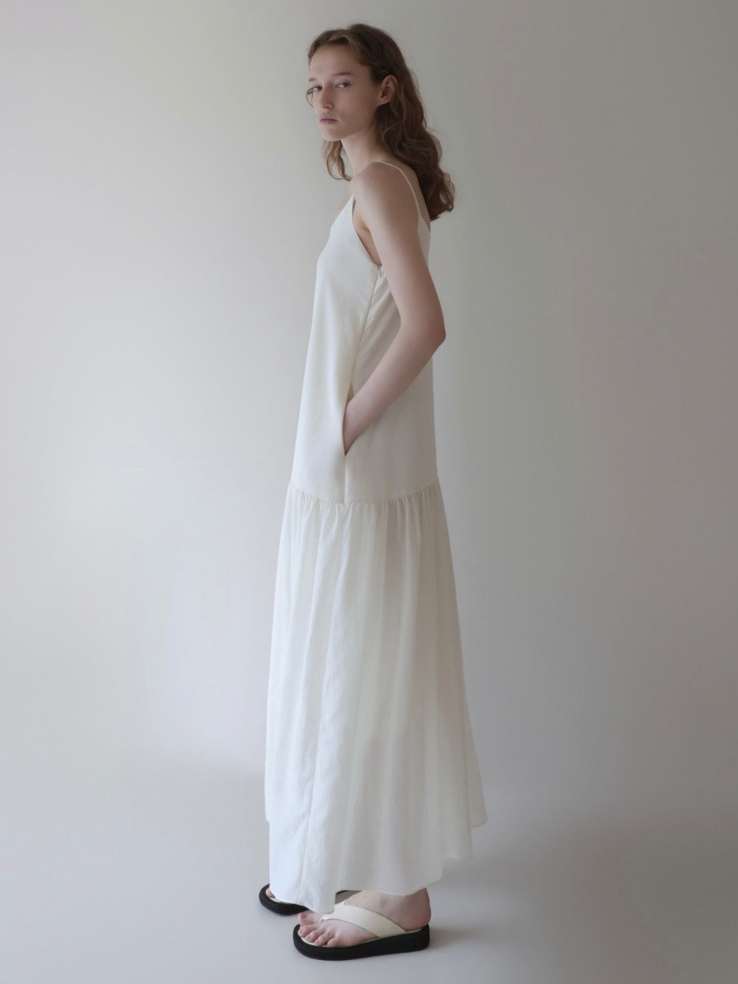 Nadine | Tiered cami dress　